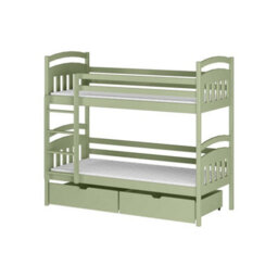 Arte Olive Wooden Bunk Bed Gabi With Storage W198Cm - Versatile Bunk With Nature-Inspired Storage Solutions