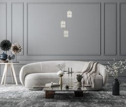Luminosa Lighting Luminosa Alani Cluster Pendant Ceiling Light Matt Black, Gold 3000K Warm White 3Xled - thumbnail 4