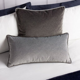Paoletti Torto Square Opulent Velvet Piped Cushion Cover - thumbnail 4
