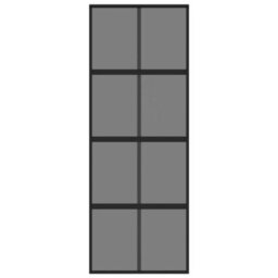 Berkfield Sliding Door Black 76X205 Cm Tempered Glass And Aluminium - thumbnail 4
