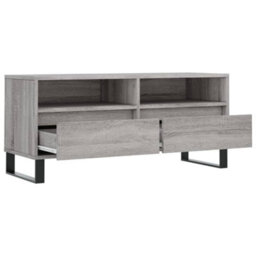 Berkfield Sturdy Tv Cabinet Grey Sonoma 100X34.5X44.5 Cm Engineered Wood - thumbnail 6