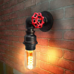 Long Life Lamps Company Industrial Water Pipe Wall Light M0165 - thumbnail 8