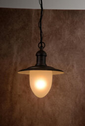 Lucide Aruba Cottage Pendant Light Outdoor - 25Cm - 1Xe27 - Ip44 - Rust Brown - Special Offer - thumbnail 3