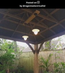 Lucide Aruba Cottage Pendant Light Outdoor - 25Cm - 1Xe27 - Ip44 - Rust Brown - Special Offer - thumbnail 6