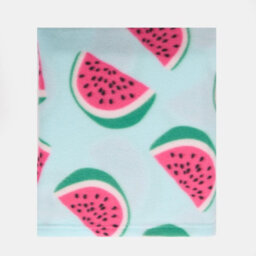 OHS Watermelon Fleece Throw Bedspread Sofa Chair Garden Travel Soft Warm Car Blanket - thumbnail 3