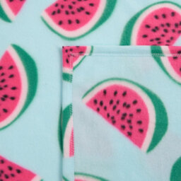 OHS Watermelon Fleece Throw Bedspread Sofa Chair Garden Travel Soft Warm Car Blanket - thumbnail 5