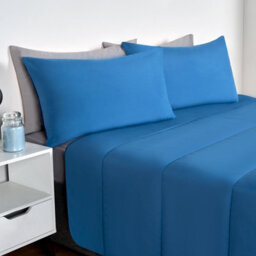OHS Coverless 10.5 Duvet & Pillowcase,  Navy/blue  - King - thumbnail 4