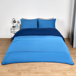 OHS Coverless 10.5 Duvet & Pillowcase,  Navy/blue  - King - thumbnail 2