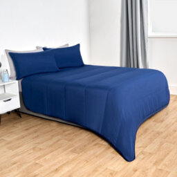 OHS Coverless 10.5 Duvet & Pillowcase,  Navy/blue  - King - thumbnail 7