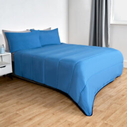 OHS Coverless 10.5 Duvet & Pillowcase,  Navy/blue  - King - thumbnail 3