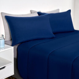 OHS Coverless 10.5 Duvet & Pillowcase,  Navy/blue  - King - thumbnail 8