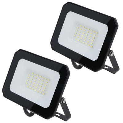 AB Tools 30 Watt Led Mini Floodlight Garden Lighting 2400 Lumens Ip65 + Bracket 1Pc - image 1