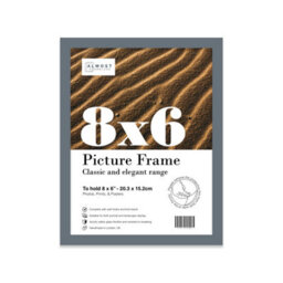 8X6 Grey Picture Frame (15.2 X 20.3Cm) Poster, Photo, Artwork, Gallery Wall Or Print - thumbnail 1