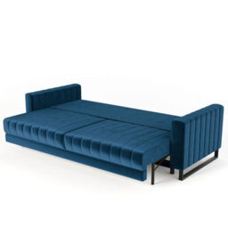 Loft Sb Yellow Sofa Bed With Storage And Spring Mattress Practical Sleeper Sofa For Modern Spaces - thumbnail 4