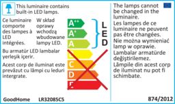 GoodHome Myvat Acrylic & Metal Chrome Effect 5 Lamp Bathroom Led Ceiling Light - thumbnail 7