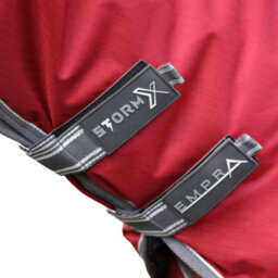 "Stormx Empra Achable Neck 200G Horse Turnout Rug Burgundy (5 6"")" - thumbnail 2