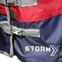 "Stormx Empra Achable Neck 200G Horse Turnout Rug Burgundy (5 6"")" - thumbnail 4