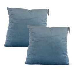 Urban Textures Pack Of 2 Velvet Cushion Covers 20 X 20 Inches Sky Blue