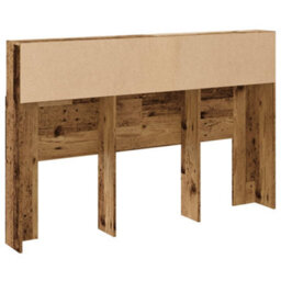 Berkfield Headboard Cabinet Old Wood 160X19X103.5 Cm Engineered Wood - thumbnail 6