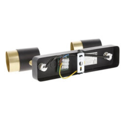 CGC Lighting Cgc Orio Black And Brushed Gold Double Two Head Gu10  Adjustable Ceiling Spot Light Bar - thumbnail 7