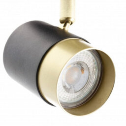 CGC Lighting Cgc Orio Black And Brushed Gold Double Two Head Gu10  Adjustable Ceiling Spot Light Bar - thumbnail 6