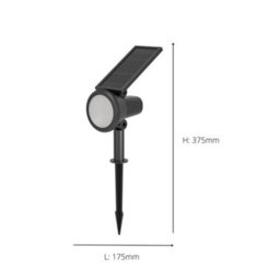 Eglo Solar Led Black Steel Sambuco - thumbnail 3