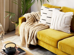 Beliani Blanket Namdu 125 X 150 Cm Sand Beige - thumbnail 2