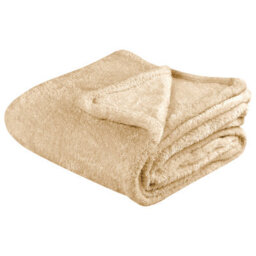 Beliani Blanket Namdu 125 X 150 Cm Beige