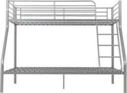 Seconique Tandi Triple Sleeper Bunk Bed In Silver Finish Full Sized Double As The Bottom Bunk - thumbnail 3