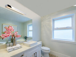 Luminosa Lighting Luminosa Zulu Bathroom Down Light Led Wall Light - 600mm Chrome With Opal Glass Diffuser Ip44 - thumbnail 2