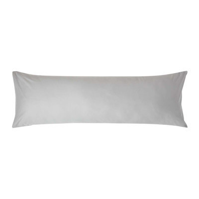 Homescapes Silver Grey Egyptian Cotton Housewife Body Pillowcase 200 Tc - image 1