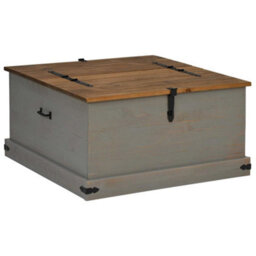 Walplus Storage Chest Halden Grey 91X91X47 Cm Solid Wood Pine - thumbnail 2