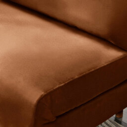 Furniturebox Uk Bobby Orange Velvet Single Folding Sofa Bed Chair - thumbnail 4