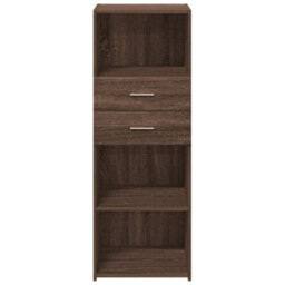 Berkfield Highboard Brown Oak 45X42.5X124 Cm Engineered Wood - thumbnail 4
