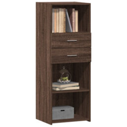 Berkfield Highboard Brown Oak 45X42.5X124 Cm Engineered Wood - thumbnail 3