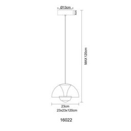 Luminosa Lighting Luminosa Arus Pendant Ceiling Light Matt Black Led 3000K - thumbnail 8