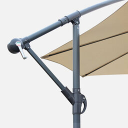 Sweeek - Offset Round Parasol 350Cm Beige 350X350X250 Cm - Hardelot - thumbnail 3