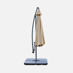 Sweeek - Offset Round Parasol 350Cm Beige 350X350X250 Cm - Hardelot - thumbnail 2