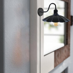 Vintage Industrial Black Metal E27 Lamp Shade With Matte Finish For Indoor Use - thumbnail 5