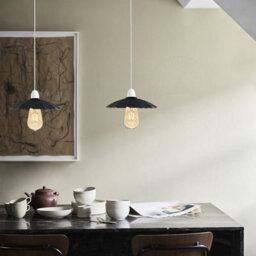 Vintage Industrial Black Metal E27 Lamp Shade With Matte Finish For Indoor Use - thumbnail 8