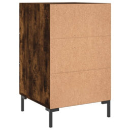 Berkfield Bedside Cabinet Smoked Oak 40X40X66 Cm Engineered Wood - thumbnail 8