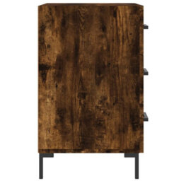 Berkfield Bedside Cabinet Smoked Oak 40X40X66 Cm Engineered Wood - thumbnail 6