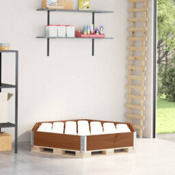 Berkfield Raised Bed Hexagon Brown 160X160 Cm Solid Wood Pine