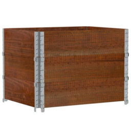Berkfield Garden Planter Brown 80X60 Cm Solid Wood Pine - thumbnail 5