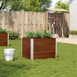 Berkfield Garden Planter Brown 80X60 Cm Solid Wood Pine