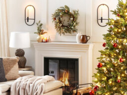 Beliani Christmas Wreath Hovila Gold 45 Cm - thumbnail 2