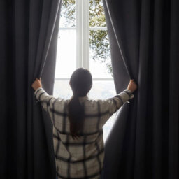 Ameha Charcoal 100%blackout Curtain 66X72'' Linen Texture Thermal Insulated Eyelet Curtain Pair Energy Saving Winter & Summer Uk Home - thumbnail 5