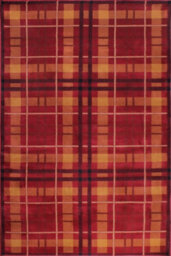 Tartan Red Chequered Tartan Easy To Clean Rug For Dining Room-60Cm X 110Cm - thumbnail 8