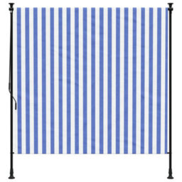 Walplus Outdoor Roller Blind Blue And White 150X270 Cm Fabric&steel - thumbnail 3