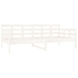 Vidaxl Day Bed Without Mattress White Solid Wood Pine 90X190 Cm Single - thumbnail 7